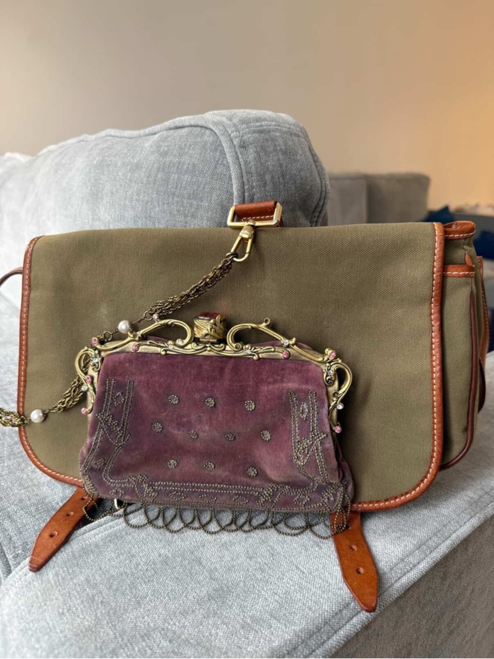 Ultra Rare Vintage Moschino Pouch Bag